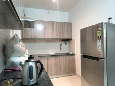 Kitchen Image of 650 Sq.ft 1 BHK Apartment / Flat for sale in Disha Courtyard, Whitefield Bengaluru for Rs. 8000000