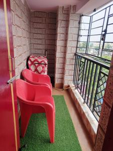 Balcony Image of 525 Sq.ft 1 BHK Apartment / Flat for rent in Airport Gate no. 1 Kolkata for Rs. 13500