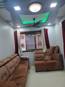 Hall Image of 700 Sq.ft 1 BHK Apartment / Flat for rent in Airoli Navi Mumbai for Rs. 27000