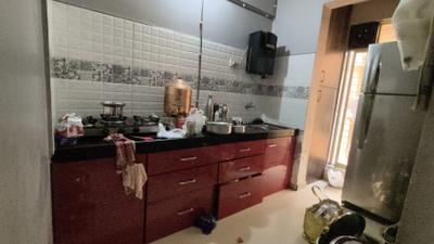 Kitchen Image of 650 Sq.ft 1 BHK Apartment / Flat for rent in Ulwe Navi Mumbai for Rs. 17000