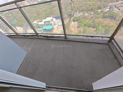 Balcony Image of 1851 Sq.ft 3 BHK Apartment / Flat for rent in Omkar Veda Exclusive, Parel Mumbai for Rs. 160000