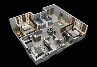 Image of 1929 Sq.ft 3 BHK Apartment / Flat for sale in Badaraghunathpur, Bhubaneswar for Rs. 10000000