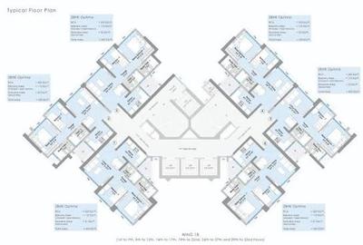 Image of 1500 Sq.ft 2.5 BHK Apartment / Flat for sale in Raheja Lunaris 1 Callisto, Juinagar, Navi Mumbai for Rs. 19000000