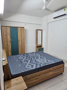 Bedroom Image of 1700 Sq.ft 3 BHK Apartment / Flat for rent in Diwali Skyz, Vaishno Devi Circle Ahmedabad for Rs. 32000
