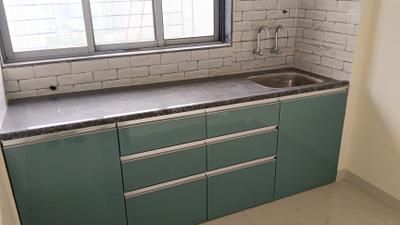 Kitchen Image of 724 Sq.ft 2 BHK Apartment / Flat for rent in Sai Shrushti Leela, Shilphata Thane for Rs. 15000