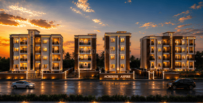Image of 1080 Sq.ft 3 BHK Apartment / Flat for sale in Acrerise Aspire, Trisulia, Cuttack for Rs. 7260000