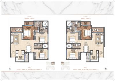 Image of 1770 Sq.ft 3 BHK Apartment / Flat for sale in Shalimar One World Marbella, Gomti Nagar, Lucknow for Rs. 15900000