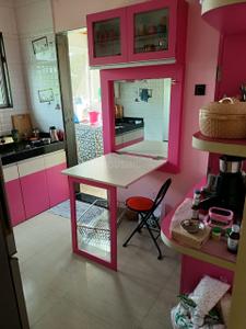 Kitchen Image of 750 Sq.ft 1 BHK Apartment / Flat for rent in Vaishnavi Sahil Heights, Pimple Nilakh Pune for Rs. 25000