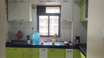 Kitchen Image of 586 Sq.ft 1 BHK Apartment / Flat for sale in Raunak City 2, Kalyan West Kalyan for Rs. 3800000
