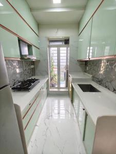 Kitchen Image of 1200 Sq.ft 3 BHK Apartment / Flat for sale in Sheth Vasant Lawns, Thane West Thane for Rs. 32000000