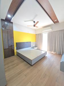 Bedroom Image of 1600 Sq.ft 3 BHK Apartment / Flat for rent in Darshanam Club Life, Undera Vadodara for Rs. 40000
