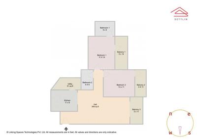 Image of 1250 Sq.ft 2 BHK Apartment / Flat for sale in Mantri Sarovar by Mantri Developers, HSR Layout, Bengaluru for Rs. 31600000