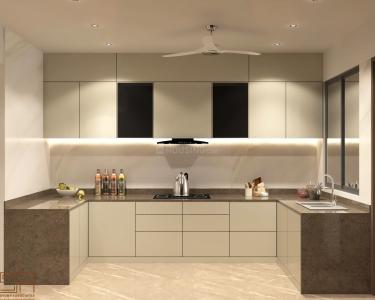 Kitchen Image of 5500 Sq.ft 4 BHK Apartment / Flat for rent in Venus Pashmina, Bodakdev Ahmedabad for Rs. 250000