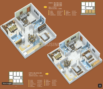 Floor Plan Image of 1854 Sq.ft 2 BHK Apartment / Flat for sale in NRI Layout Bengaluru for Rs. 13348800