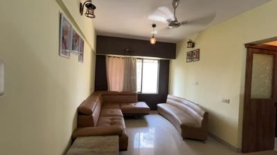 Living Room Image of 575 Sq.ft 1 BHK Apartment / Flat for rent in Ajmera Bhakti Park, Wadala East Mumbai for Rs. 47000