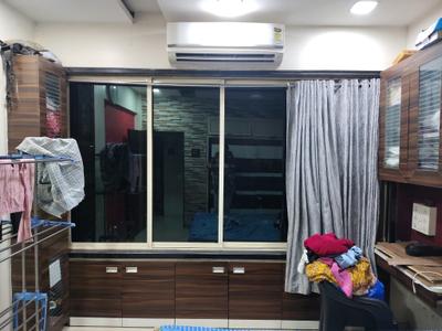 Bedroom Image of 500 Sq.ft 1 BHK Apartment / Flat for rent in Cosmos Enclave, Kasarvadavali Thane for Rs. 23500
