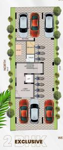 Floor Plan Image of 970 Sq.ft 2 BHK Apartment / Flat for sale in Adambakkam Chennai for Rs. 10100000