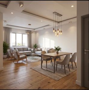 Living Room Image of 610 Sq.ft 1 BHK Apartment / Flat for sale in Harigram Navi Mumbai for Rs. 4000000