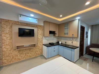Kitchen Image of 1499 Sq.ft 3 BHK Apartment / Flat for rent in Akanksha Shyam Residency, Ramnagariya Jaipur for Rs. 28000