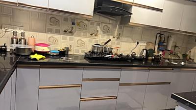 Kitchen Image of 1000 Sq.ft 2 BHK Apartment / Flat for sale in Niho Jasmine Scottish Garden, Indirapuram Ghaziabad for Rs. 9900000