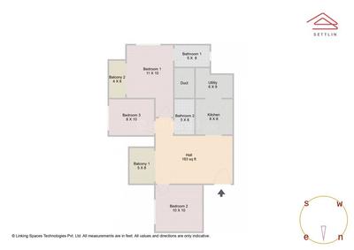 Image of 1106 Sq.ft 2.5 BHK Apartment / Flat for sale in Provident Capella by Provident Housing Limited, Kadugodi, Bengaluru for Rs. 13200000