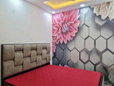 Bedroom Image of 630 Sq.ft 2 BHK Builder Floor for rent in Dwarka Mor New Delhi for Rs. 23500