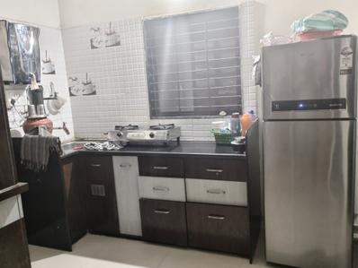 Kitchen Image of 800 Sq.ft 1 BHK Apartment / Flat for sale in Kuber Residency, Waghodia Road Vadodara for Rs. 2000000