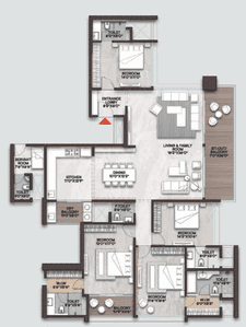 Image of 3113 Sq.ft 4 BHK Apartment / Flat for sale in ANP Privado, Baner, Pune for Rs. 45100000