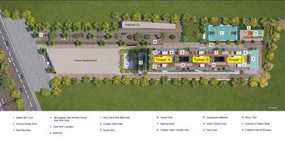Image of 1500 Sq.ft 3 BHK Apartment / Flat for sale in Merlin Ventana, Baner, Pune for Rs. 18500000
