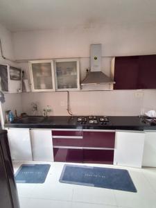 Kitchen Image of 750 Sq.ft 1 BHK Apartment / Flat for rent in Long Island, Charholi Budruk Pune for Rs. 23000