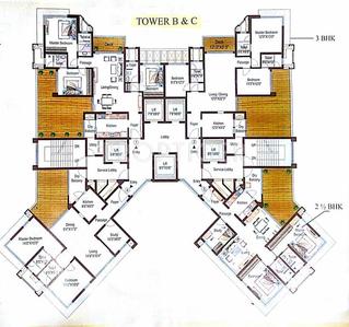 Image of 1241 Sq.ft 3 BHK Apartment / Flat for sale in Ashford Royale, Bhandup West, Mumbai for Rs. 26100000