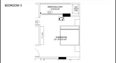 Floor Plan Image of 4000 Sq.ft 4 BHK Builder Floor for sale in Shyam Nagar Jaipur for Rs. 54600000