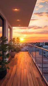 Balcony Image of 1000 Sq.ft 2 BHK Apartment / Flat for rent in Emerald Kingsvilla, Pipliyahana Indore for Rs. 28000