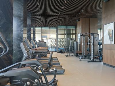 Gym Image of 1400 Sq.ft 3 BHK Apartment / Flat for sale in Prescon Midtown Bay, Mahim Mumbai for Rs. 64100000