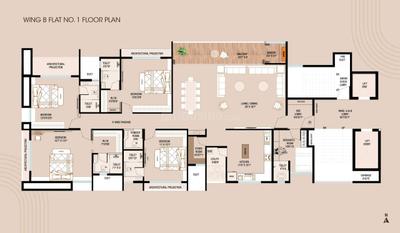 Image of 3397 Sq.ft 4.5 BHK Apartment / Flat for sale in Sadguru Nagar, Nashik for Rs. 30233300