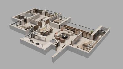 Image of 1800 Sq.ft 3 BHK Apartment / Flat for sale in Binary Highness, Wakad, Pune for Rs. 16000000