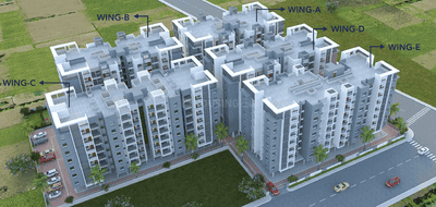 Image of 1050 Sq.ft 2 BHK Apartment / Flat for sale in Gokul Enclave, Zingabai Takli, Nagpur for Rs. 4000000