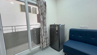 Balcony Image of 711 Sq.ft 1 BHK Apartment / Flat for rent in Madhapur Hyderabad for Rs. 28000