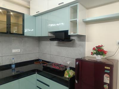Kitchen Image of 1050 Sq.ft 2 BHK Apartment / Flat for rent in Renuka Panch Tattva, Tathawade Pune for Rs. 34999