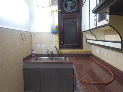 Kitchen Image of 1300 Sq.ft 2 BHK Builder Floor for rent in Green Park Extension New Delhi for Rs. 60000