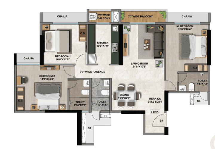 Pushpak Larkins 315 Rio B Main Image 1