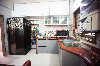 Kitchen Image of 1800 Sq.ft 3 BHK Apartment / Flat for sale in Gurukul Ahmedabad for Rs. 13500000