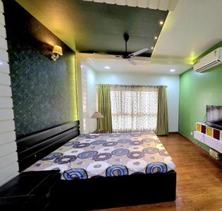 Bedroom Image of 1975 Sq.ft 3 BHK Apartment / Flat for rent in Rohtas Presidential Tower, Gomti Nagar Lucknow for Rs. 60000