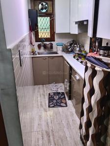 Kitchen Image of 650 Sq.ft 2 BHK Builder Floor for rent in Nawada New Delhi for Rs. 16000