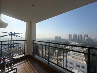 Balcony Image of 1895 Sq.ft 3 BHK Apartment / Flat for rent in Bricks Cyberwoods, Osman Nagar Hyderabad for Rs. 62000