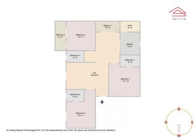 Image of 1470 Sq.ft 3 BHK Apartment / Flat for sale in Viveks Sanskaar by Viveks Constructions, Whitefield, Bengaluru for Rs. 11000000