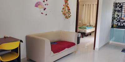 Living Room Image of 650 Sq.ft 1 BHK Apartment / Flat for rent in Brookefield Bengaluru for Rs. 31000