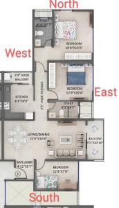 Image of 1150 Sq.ft 3 BHK Apartment / Flat for sale in Supreme Estia, Baner, Pune for Rs. 18500000