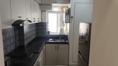 Kitchen Image of 700 Sq.ft 2 BHK Apartment / Flat for rent in Lodha Amara, Kolshet Thane for Rs. 50000