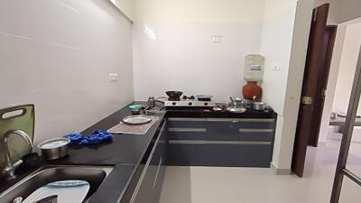 Kitchen Image of 630 Sq.ft 1 BHK Apartment / Flat for sale in Sharada Myria B And C Building, Dhayari Pune for Rs. 4000000